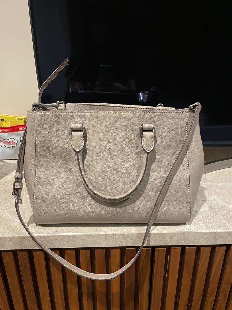 Michael kors light grey handbag clearance