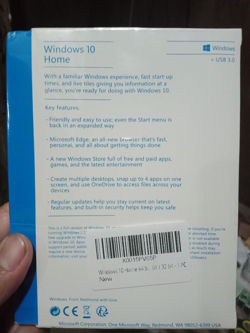 Microsoft Windows 10 Home (Category: Software) located in Impasugong. Submitted by sid_the_adorable (Listing ID 1111771348, Image 2). Description: Microsoft Windows 10 Home New and Sealed pa Free shipping nationwide 1.2k lang..