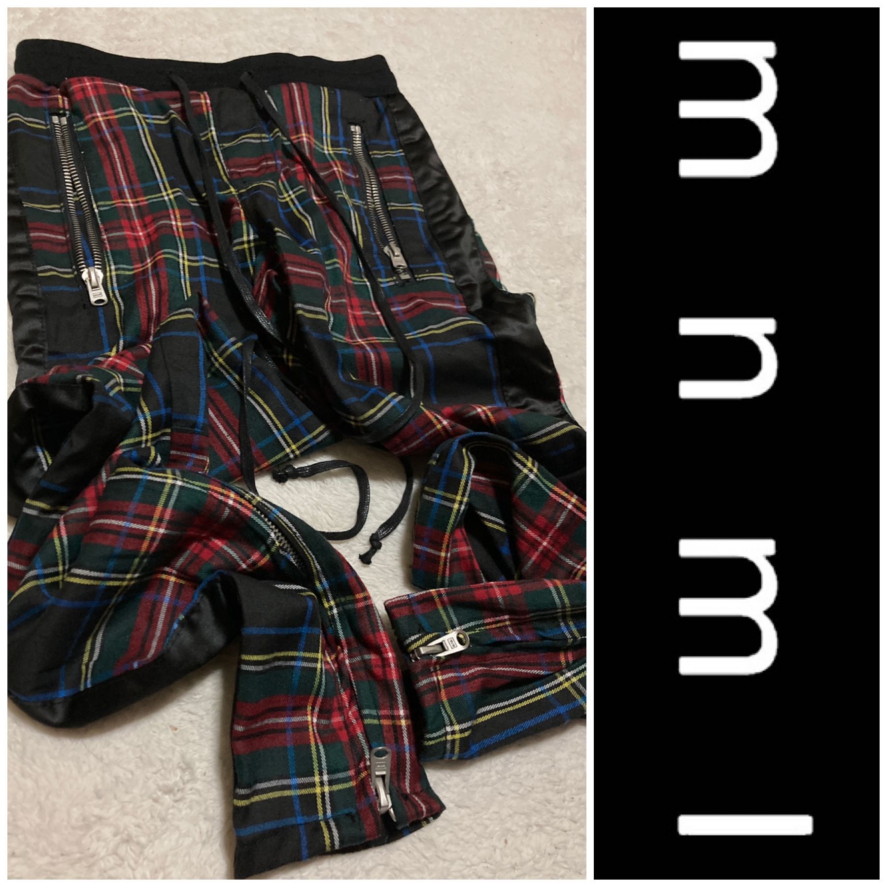 MNML Plaid Track Pants Men s Fashion Bottoms Joggers on Carousell