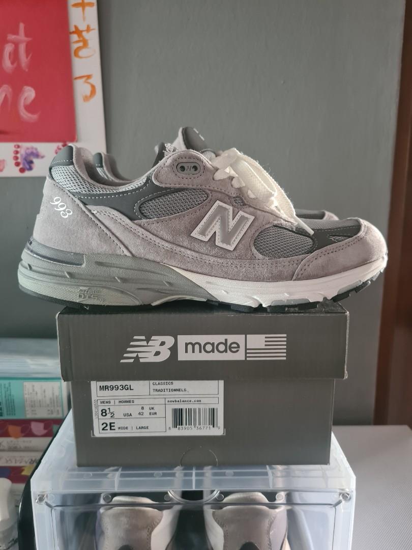 New balance 993 grigio best sale