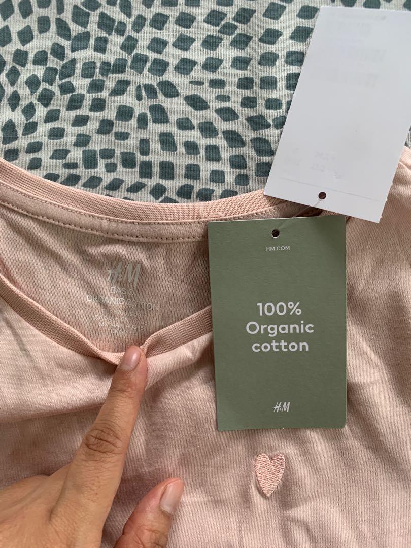 New h m organic cotton tee