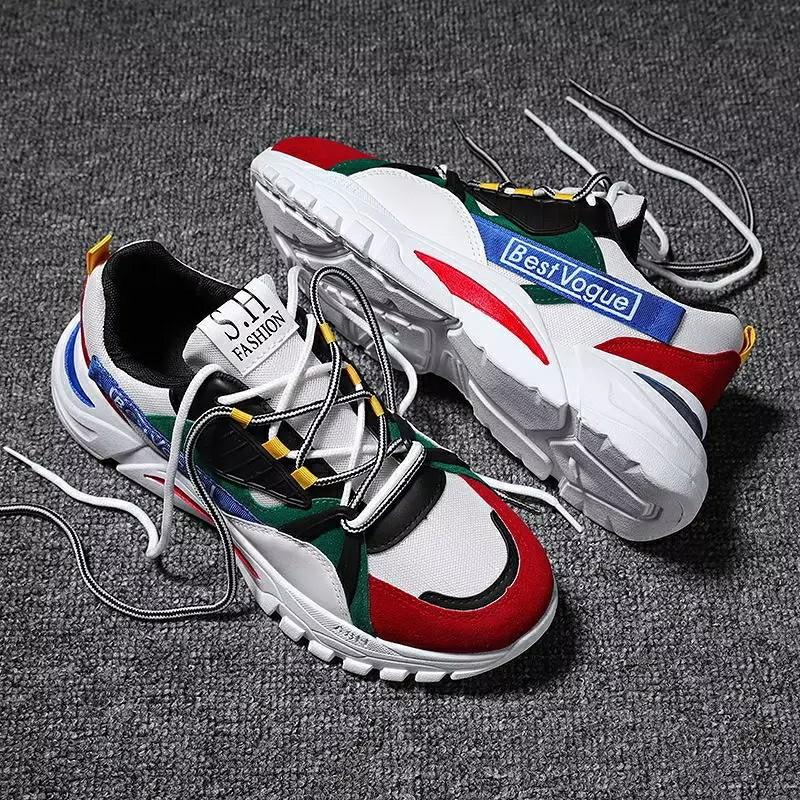 colorful platform sneakers