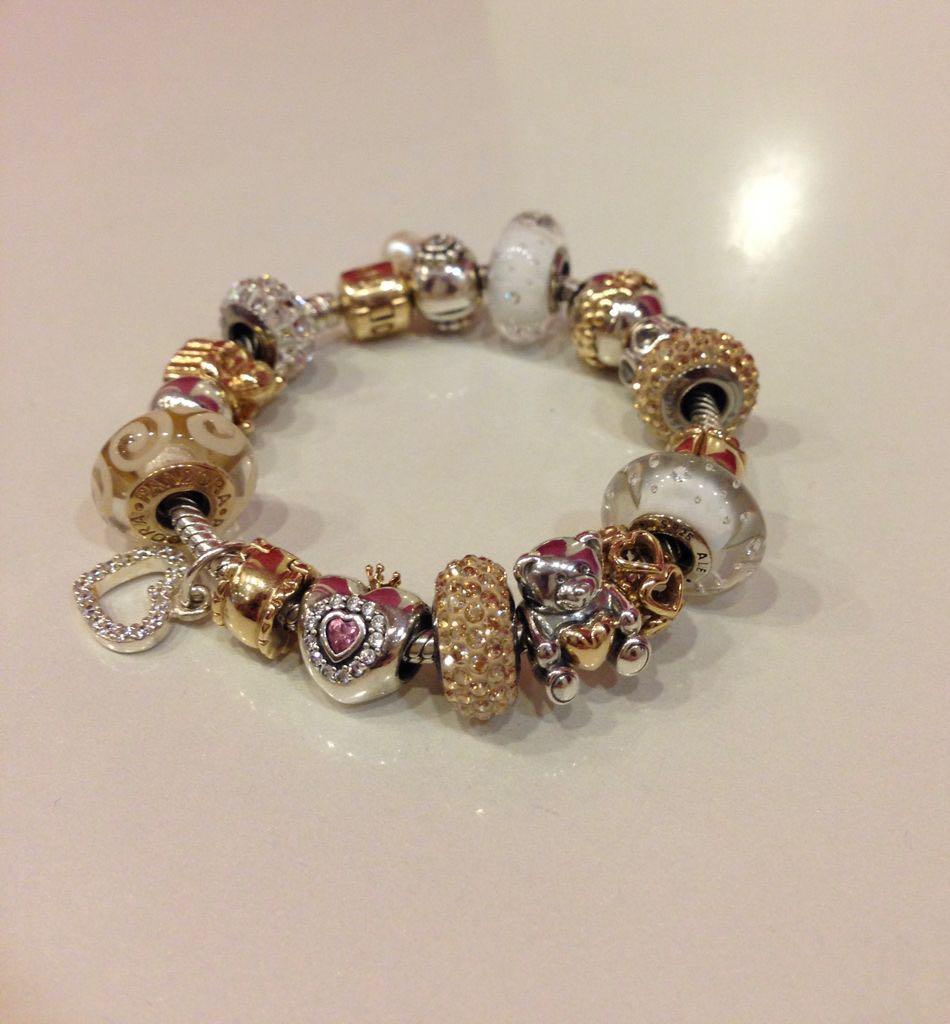 White gold pandora bracelet discount