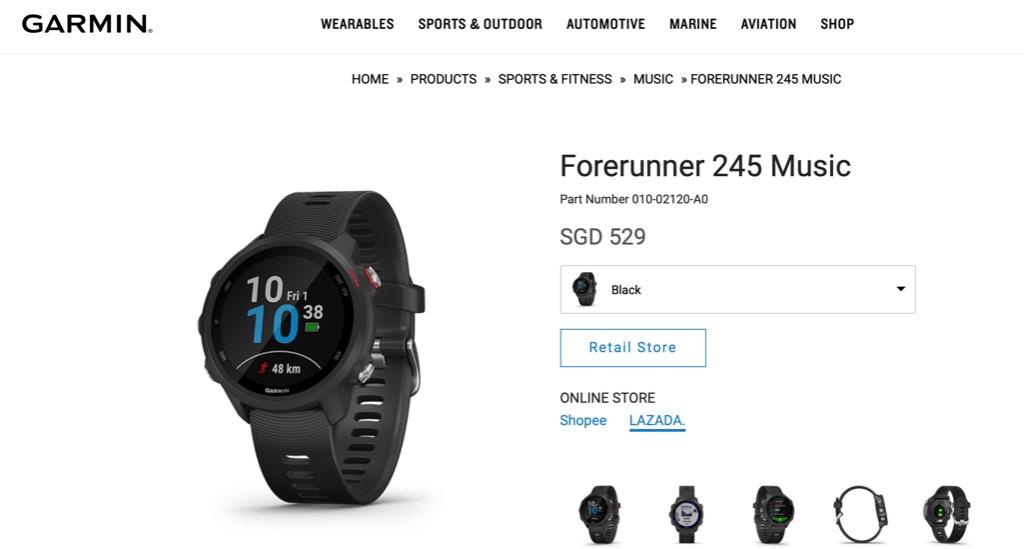 Garmin 245 shopee outlet