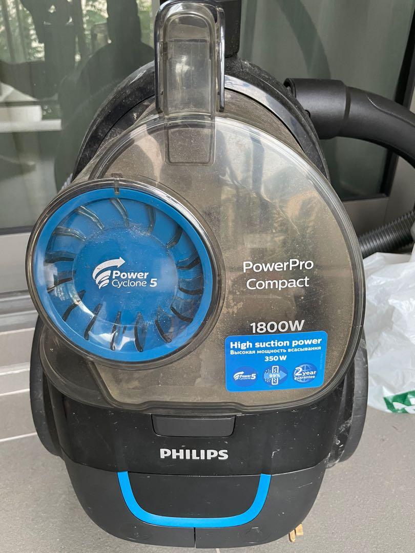 Philips FC9350 PowerPro Compact Bagless Vacuum Cleaner 1800W, TV & Home ...