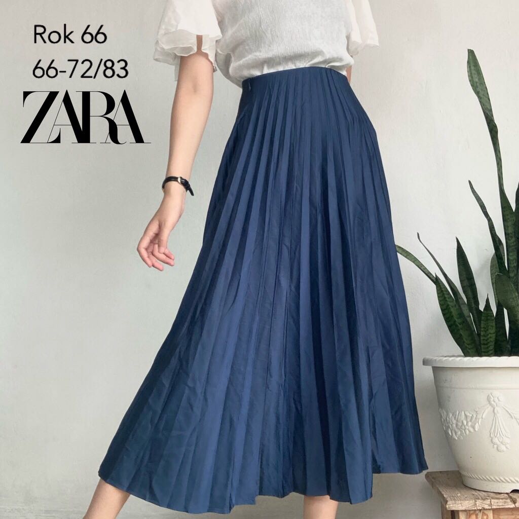 Pleated Skirt ZARA, Fesyen Wanita 