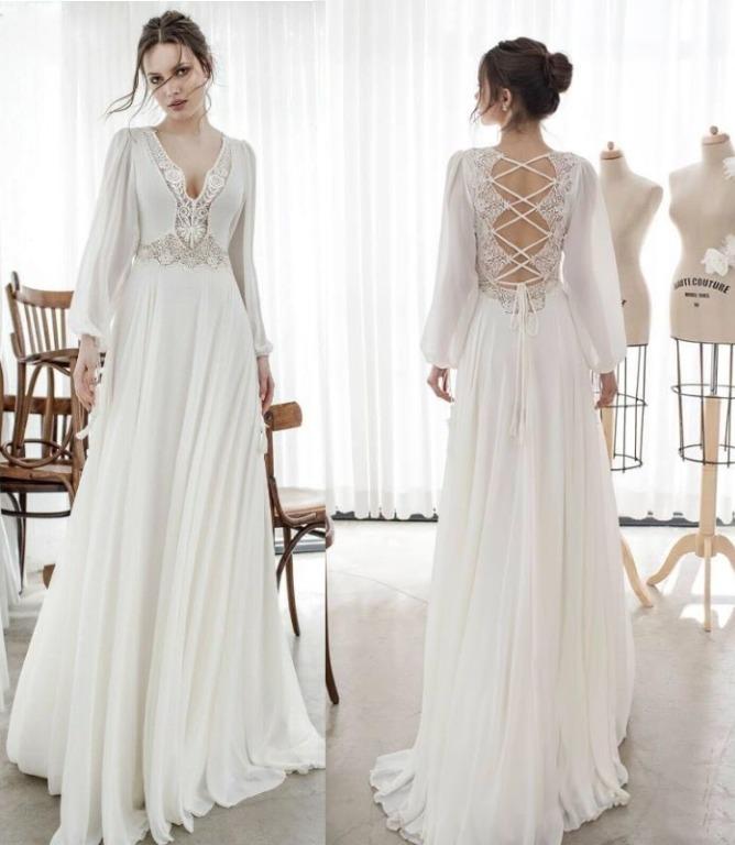 White boho clearance formal dress