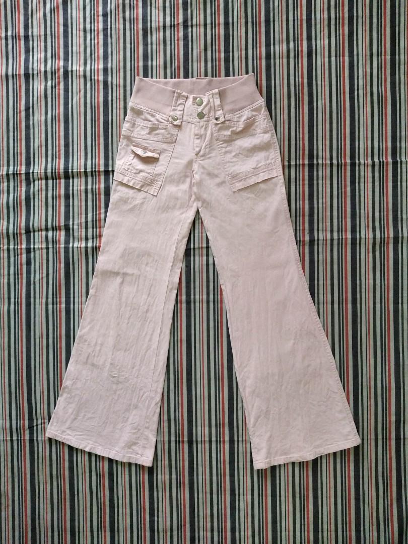 Pale Pink Bootcut Pants \