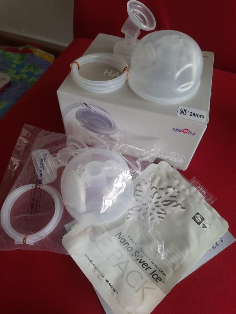 Preloved NEW : Spectra Handsfree Milk Collection Cup (2 units) + Free Ice  packs, Babies & Kids, Nursing & Feeding, Breastfeeding & Bottle Feeding on  Carousell