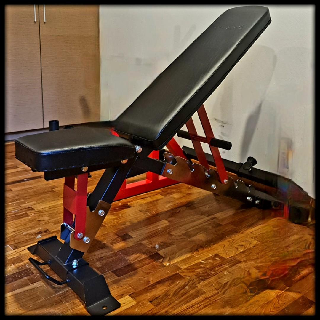 Premium FID Bench Home Gym Fitness Workout Equipment Cardio Treadmill Smith Machine Hex Dumbbell Olympic Barbell Crossfit Trainer Dip Hexagon