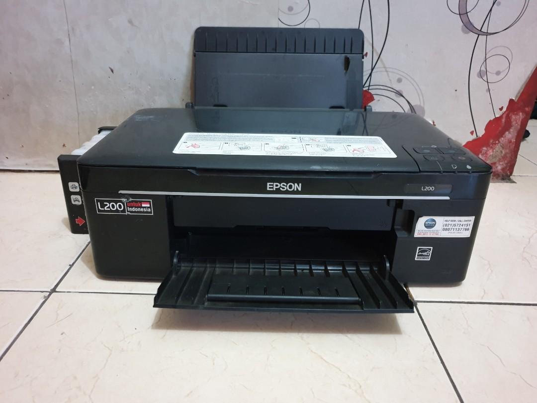 Printer Epson L200 Scan Copy Mulus Normal Elektronik Komputer Lainnya Di Carousell 0426