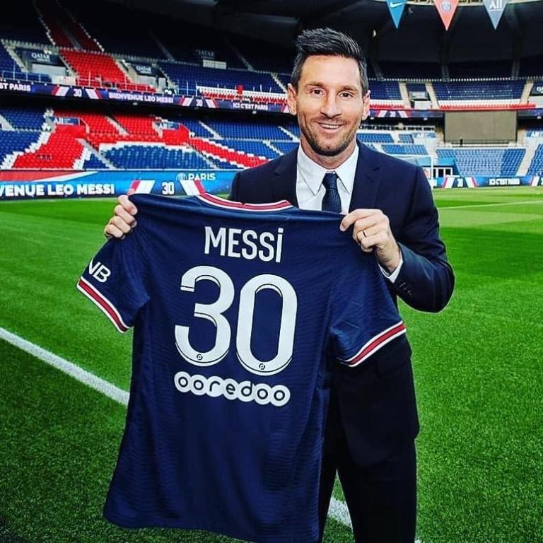 2021/22 PSG Away Jersey #30 Messi XL Nike Soccer Paris Saint