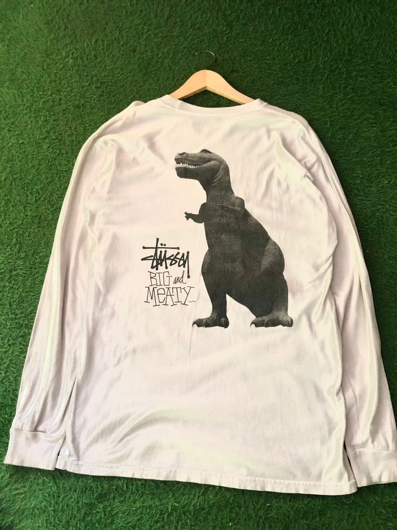 Rare Stussy Dino big n meaty, Fesyen Pria, Pakaian , Baju Luaran 
