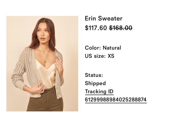 Reformation] Knitted Cardigan, Women's Fashion, Coats, Jackets and  Outerwear on Carousell