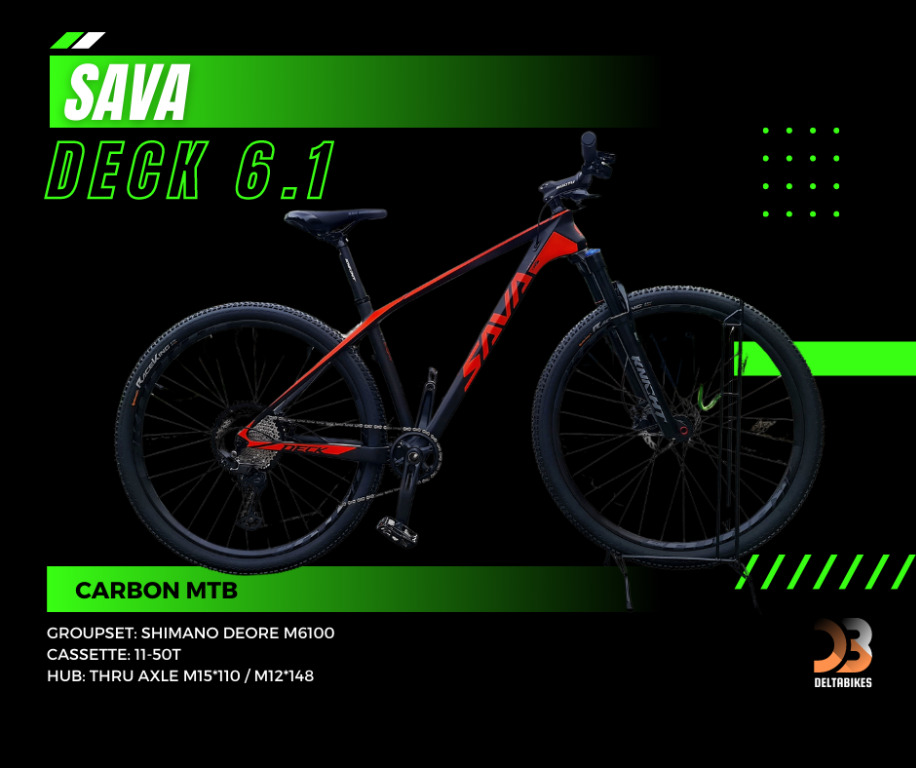 Sava Deck 6.1 Mountain Bike Carbon Fiber Deore M6100