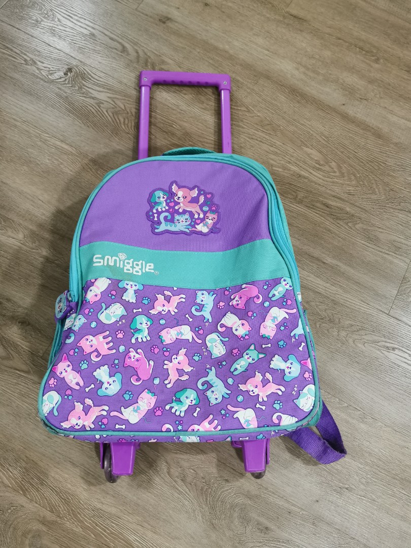 Smiggle trolley bag, Women's Fashion, Bags & Wallets, Backpacks on