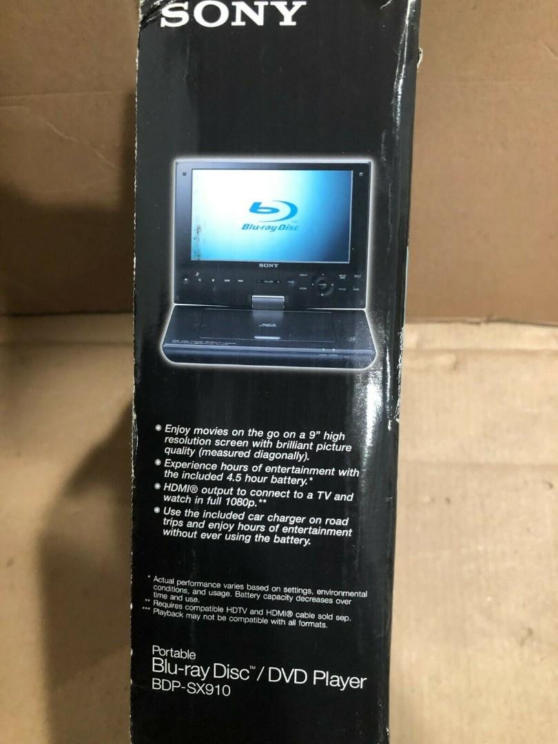 Sony Blu Ray Portable Player BDP-SX910 US Version, 家庭電器, 電視 