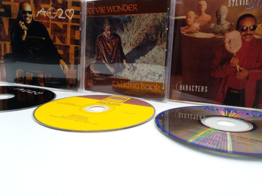 Stevie Wonder USed CD Made in USA (Category: CDs & DVDs) located in Manila. Submitted by jeannetteyago (Listing ID 1111821642, Image 1). Description: Stevie Wonder USed CD Made in USA Good as NEW ! Price : Php500 each Case, inlays and disc : All in very good conditions. TITLE : Stevie Wonder A Time to Love/ 2005 Motown Records US Release TITLE : Stevie Wonder Talking Book / Motown Records US Release TITLE : Stevie Wonder Character/ 1987 Motown Re