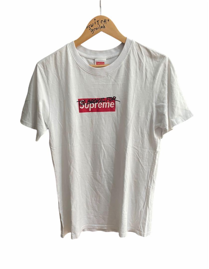Supreme white cheap shirt price