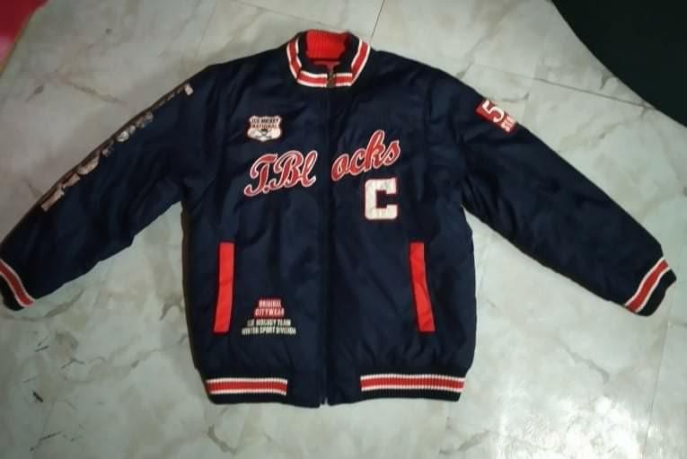 Thrifted varsity jackets clearance