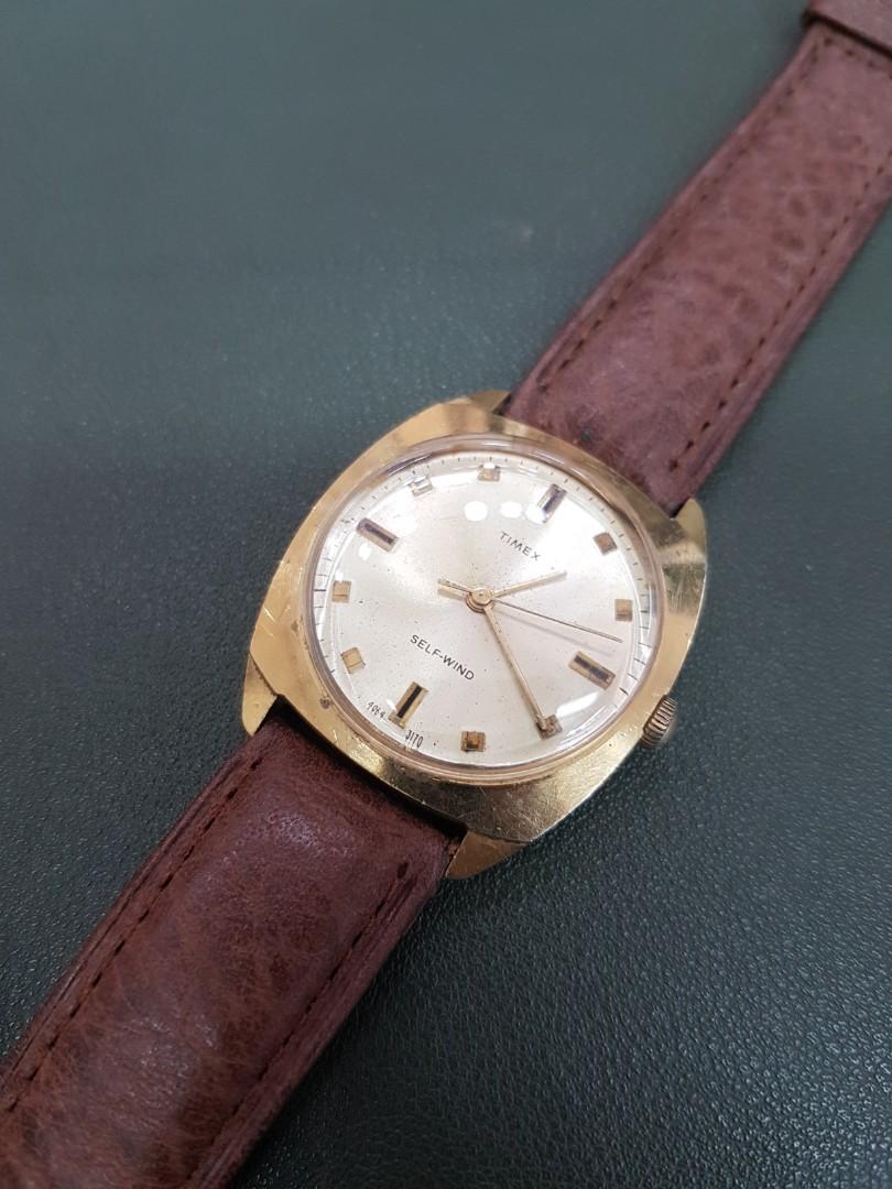 Timex Self-Wind Vintage Watch, Luxury, Watches on Carousell