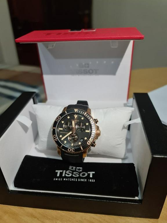 Tissot seastar best sale 1000 chronograph gold