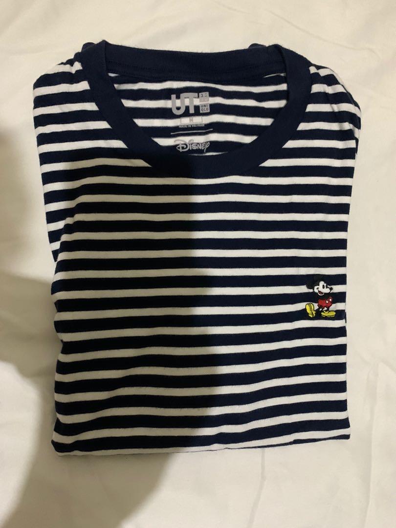 Uniqlo x Disney shirt (Category: Tshirts & Polo Shirts ) located in Cebu City. Submitted by arnickq (Listing ID 1111832682, Image 1). Description: Uniqlo x Disney striped shirt. Rarely used. Good as new. Can fit small-medium..