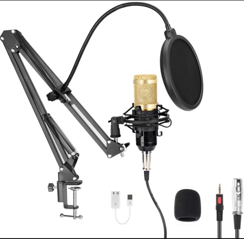 YouTuber　Microphone,　Professional　Sound　Karaoke　Kit　Studio　Cardioid　Mic　with　USB　Audio,　Condenser　Kit　for　192KHZ/24Bit　Microphones　Gaming　Carousell　Recording,　Card,　Streaming　Condenser　MAYOGA　Skype　Podcast　on　PC　Microphone