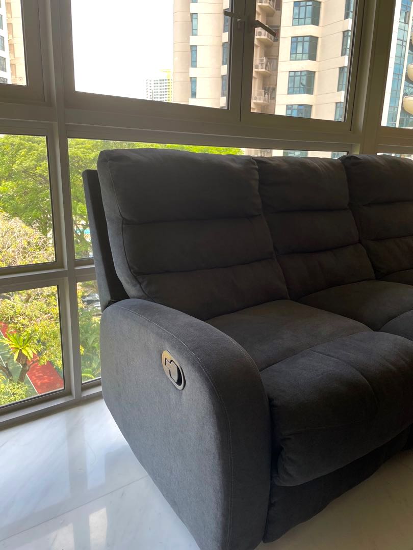 V.Hive 3Seater Sofa (Navy), Furniture & Home Living, Furniture, Sofas