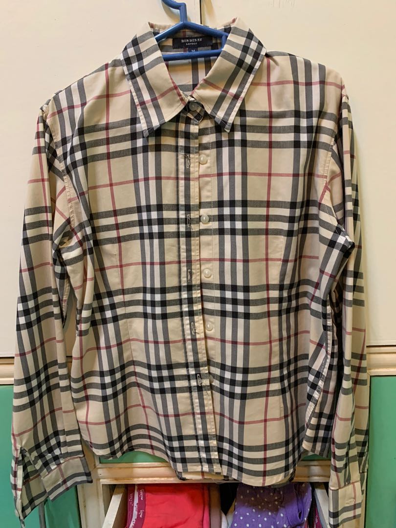 Vintage Burberry Long Sleeves, Women's Fashion, Tops, Longsleeves on  Carousell