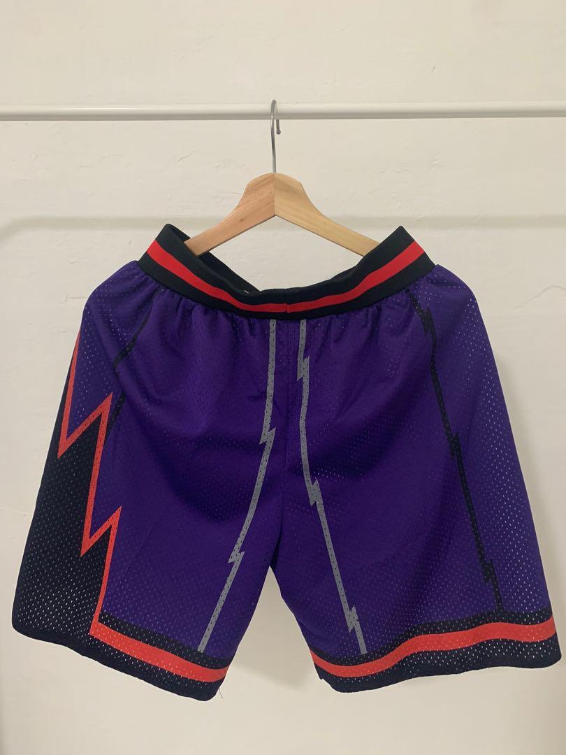 vintage nba raptors purple shorts Men s Fashion Bottoms Shorts