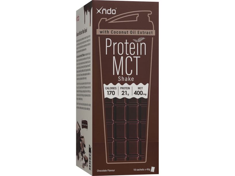 Xndo Chocolate Flavoured Protein Shake 18 Sachets Health Nutrition Health Supplements Health Food Drinks Tonics On Carousell