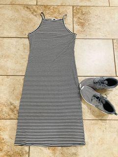 XS-S Striped Maxi Dress