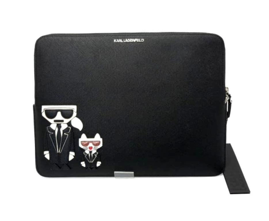 100% Authentic Karl Lagerfeld Laptop Sleeve Clutch, Luxury, Bags & Wallets  on Carousell