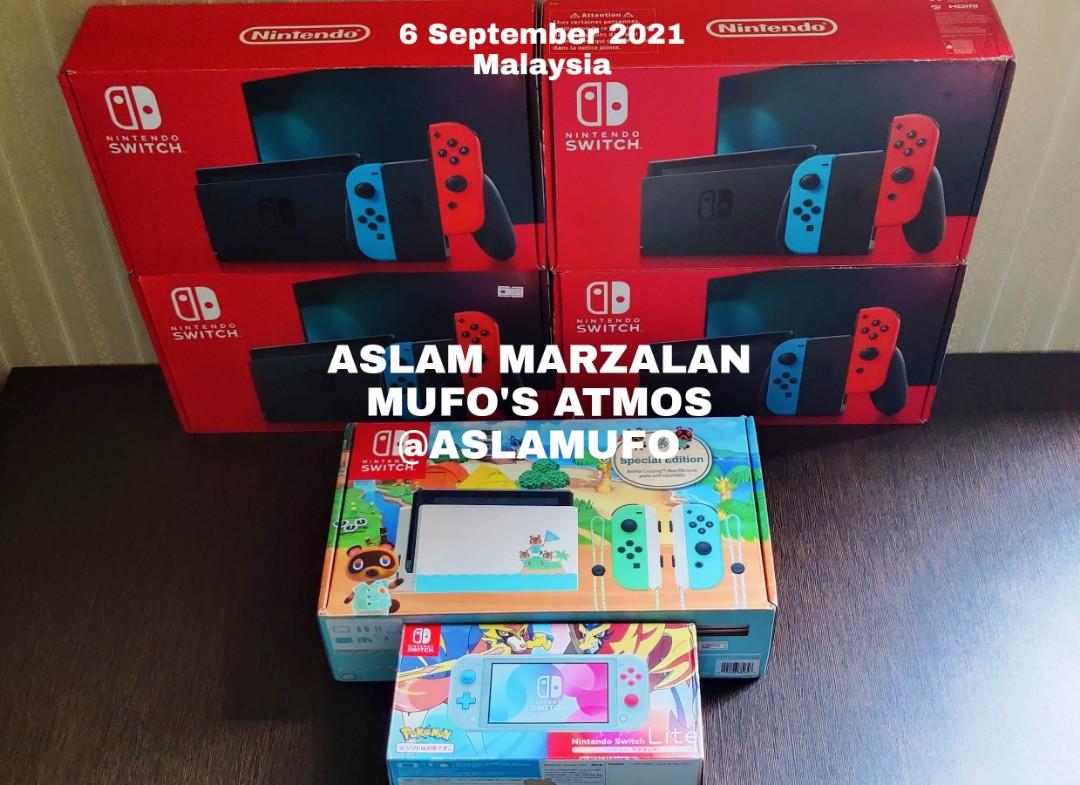 [2 FREE GAMES] Nintendo Switch Console ( V2 Neon / V2 Animal Crossing