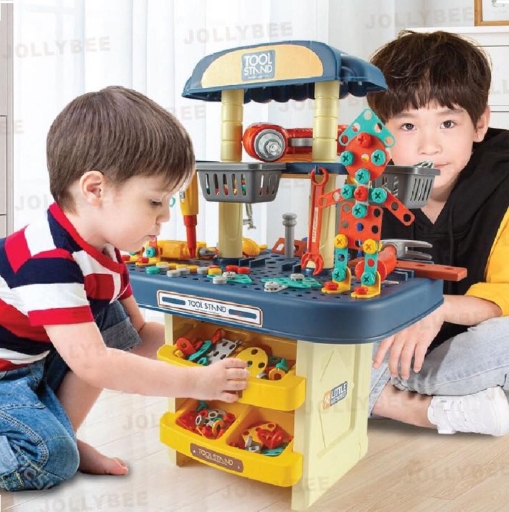 347 Kids Tool Stand Set With Screw Electronic Cordless Drill