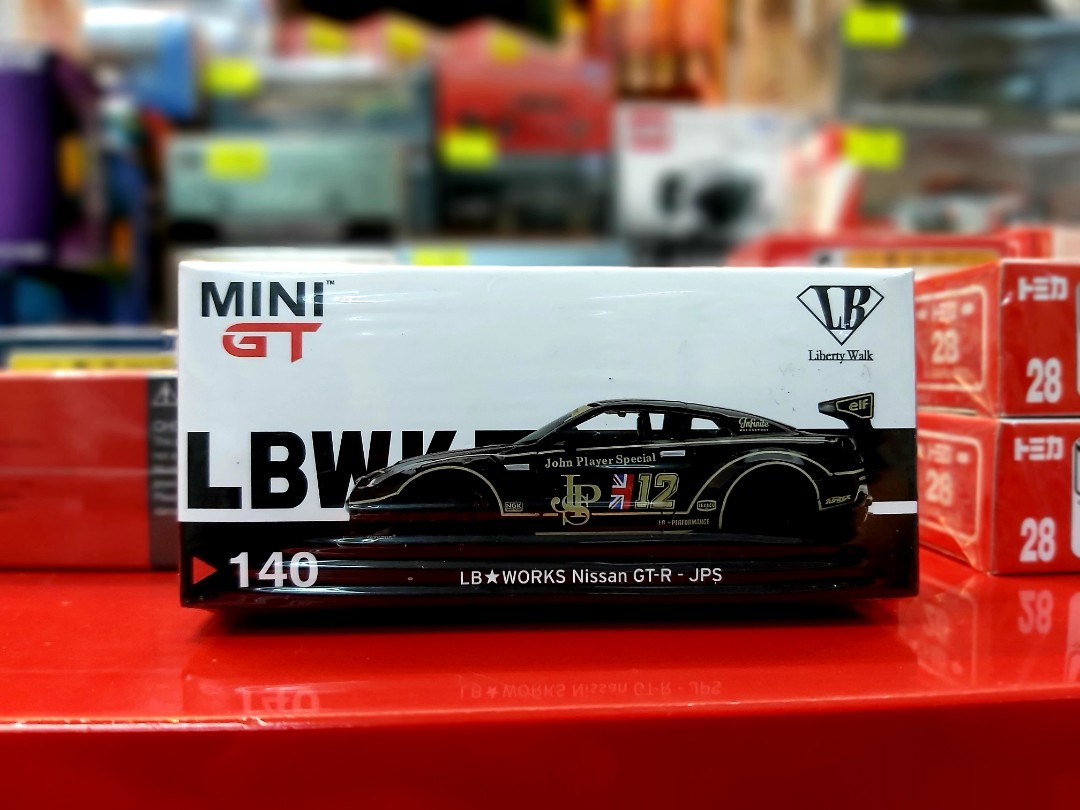 全新MINI GT 140 LBWK LB WORKS NISSAN GTR JPS 日產跑車合金