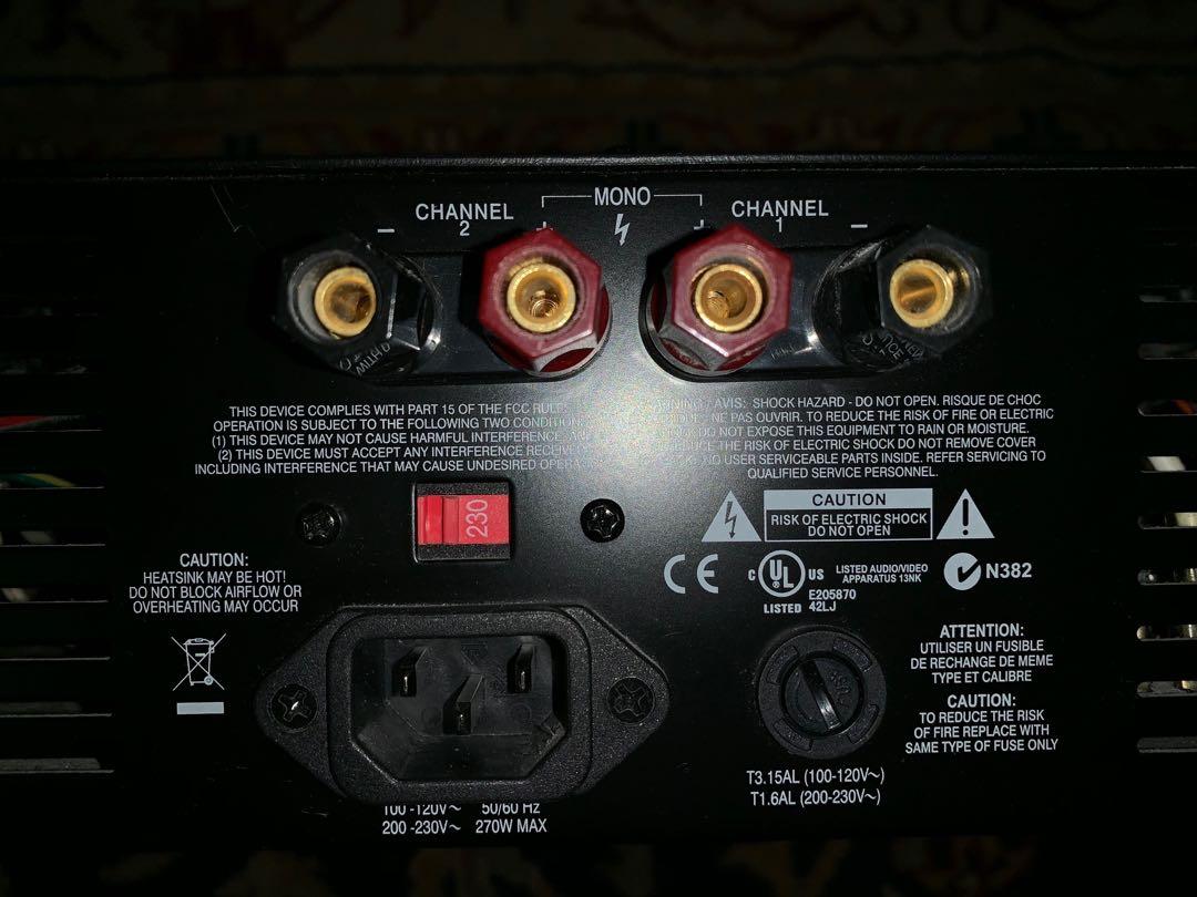 Alesis RA150 2Channel Power Amplifier, 75W RMS/ch at 4 ohms, with