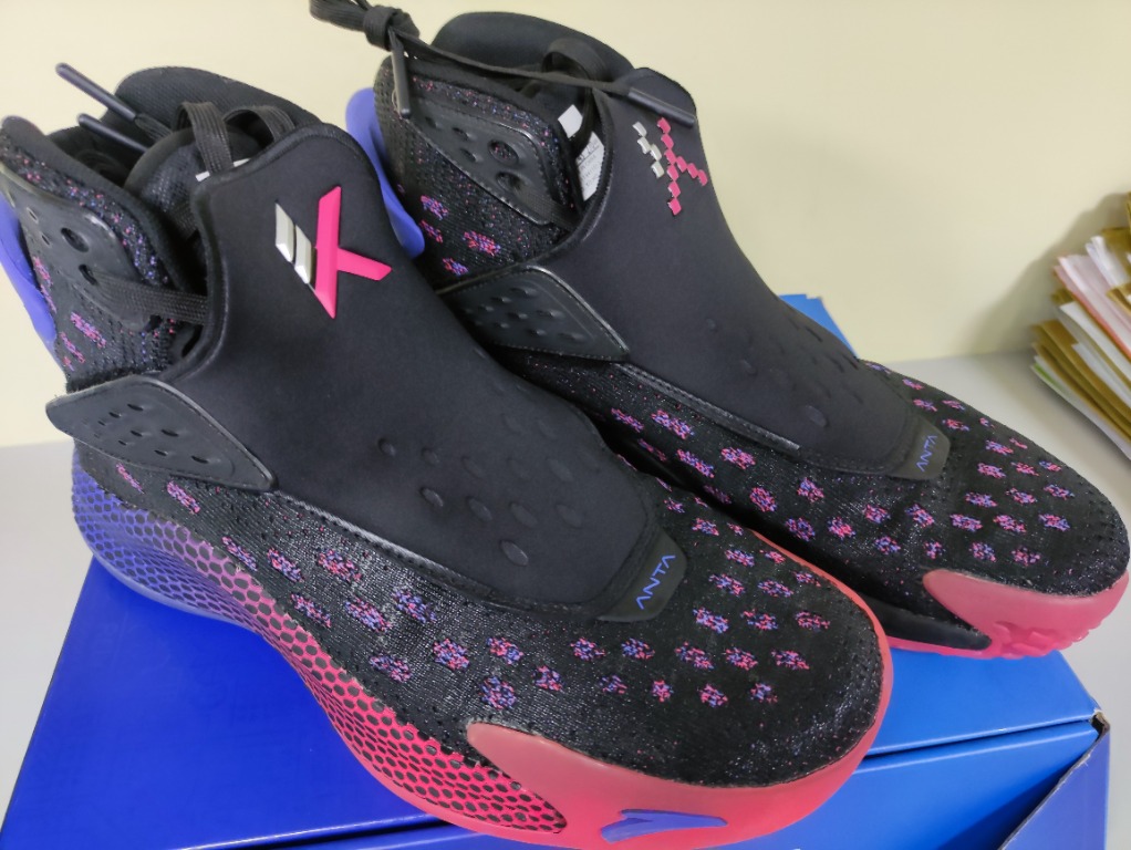ANTA KT5 SZ US9.5 (EUR 43) 黑紅藍配色, 男裝, 鞋, 波鞋- Carousell