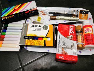 Art paint clay brushes