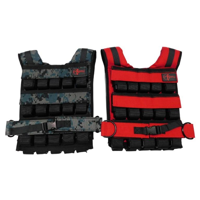 Aspire Tactical Weight Vest in Camo Red Sports Equipment