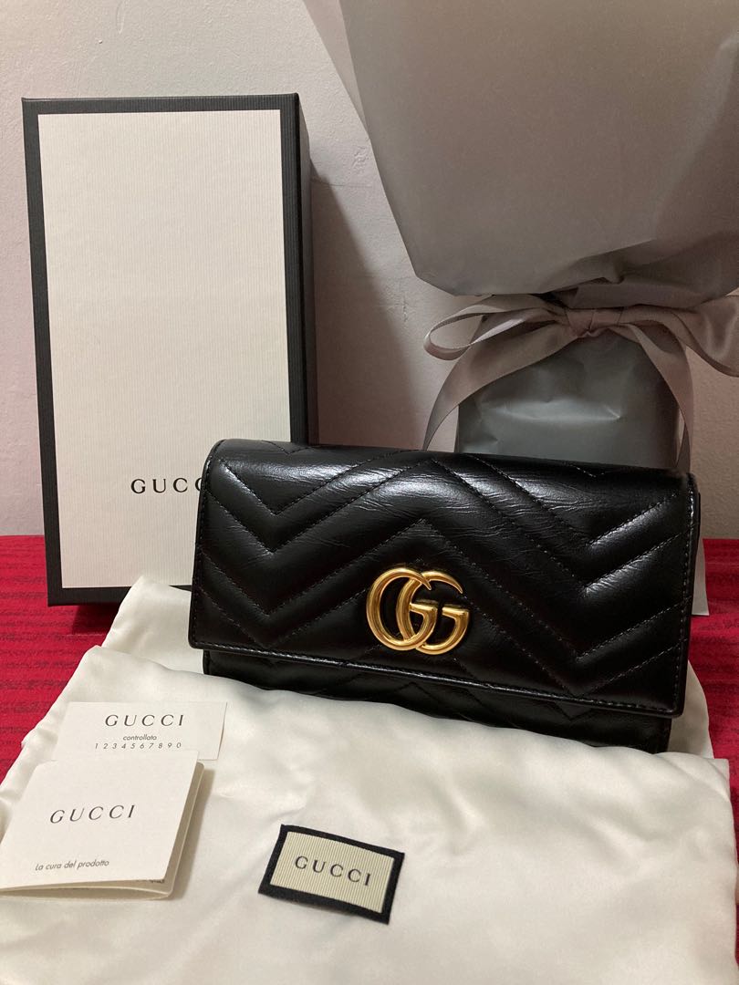 Gucci marmont hotsell long wallet