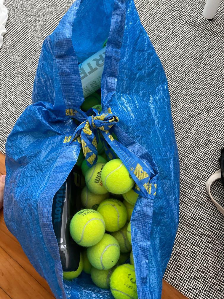 Big bag of tennis balls top