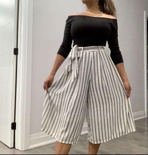 Black and White Palazzo Pants