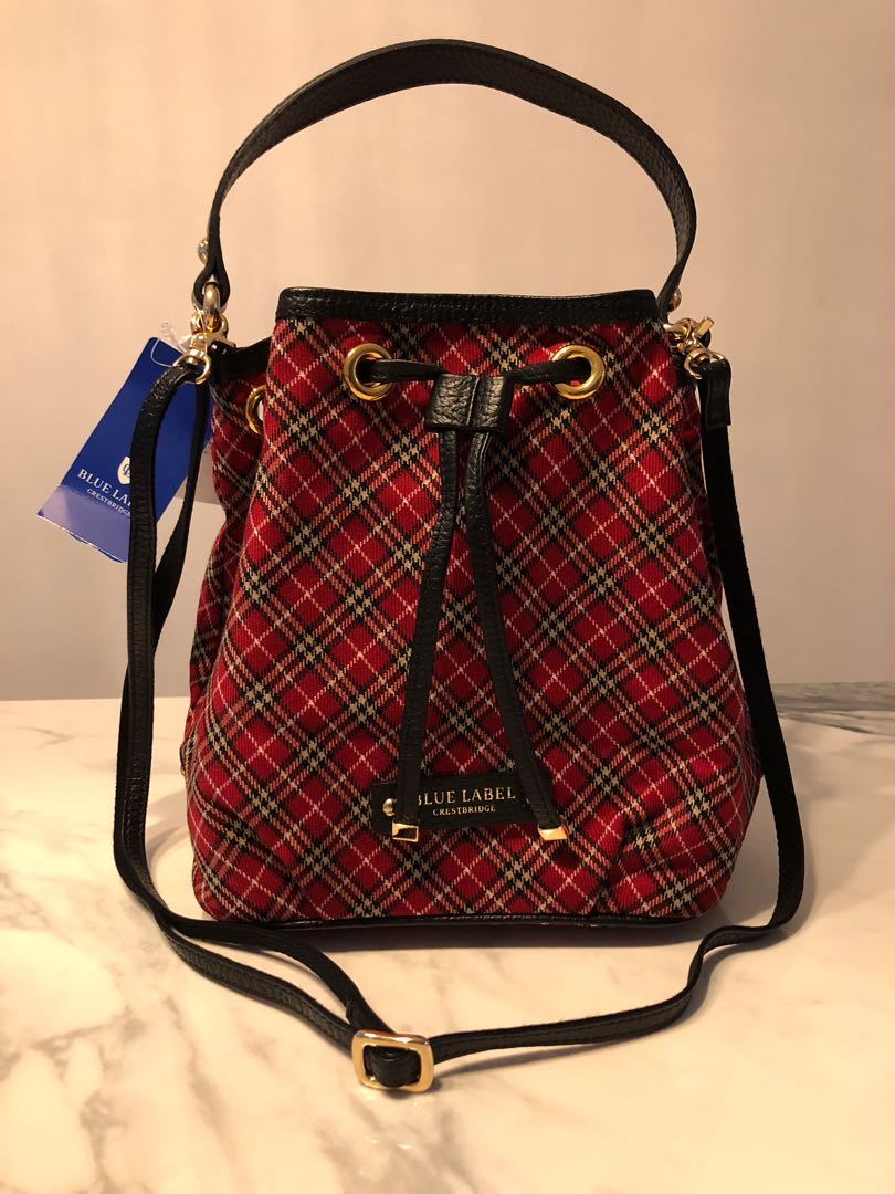 Blue Label Crestbridge bucket bag from Japan, Women's Fashion, Bags