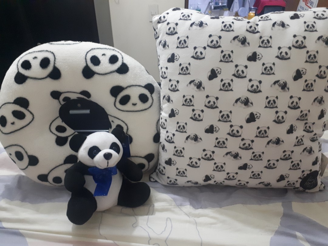 Panda pillow blue magic shop