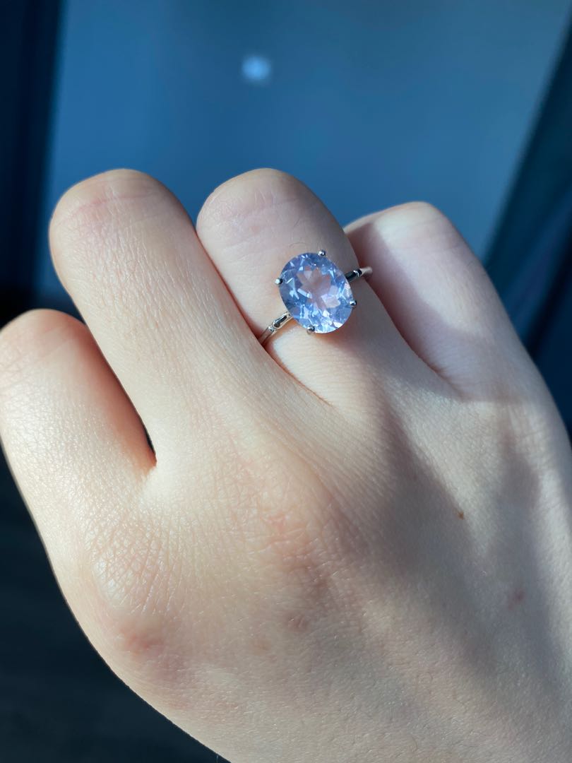 BN Lavender quartz ring
