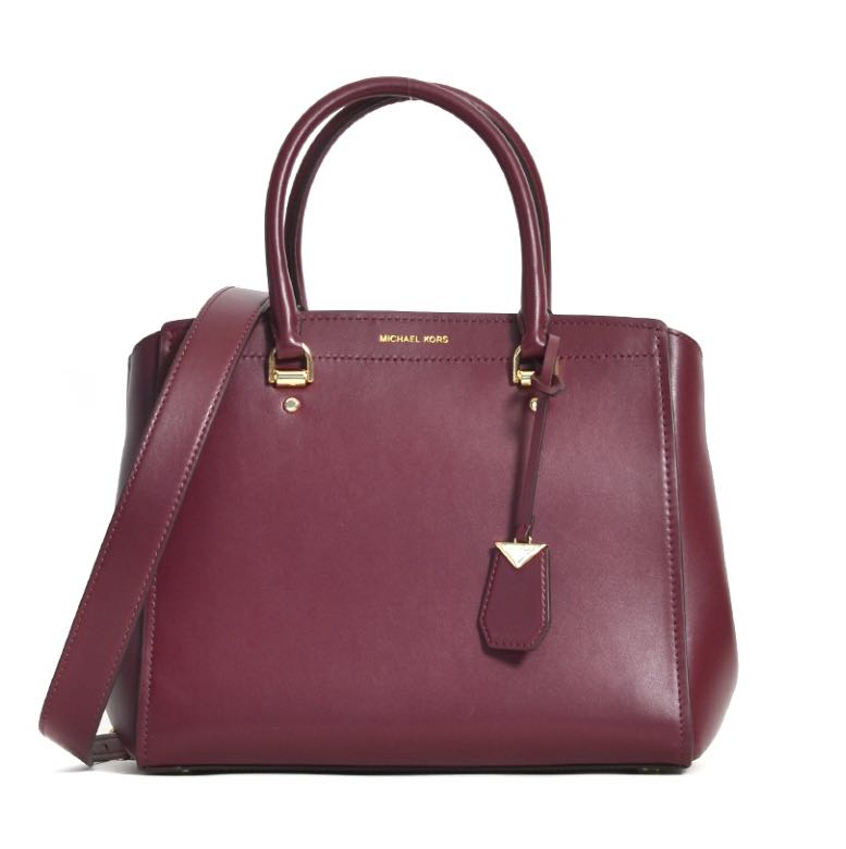 BNWT Michael Kors Benning Bag in Oxblood Luxury Bags Wallets