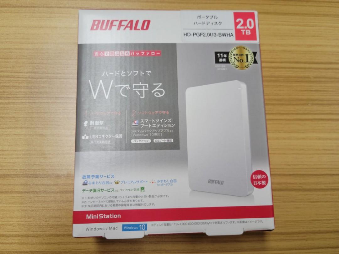 Buffalo Portable 2tb 防衝擊, 電腦＆ 硬碟及儲存器- Carousell