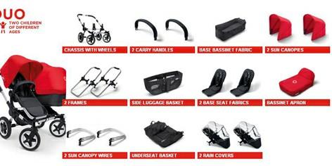 second hand bugaboo donkey duo